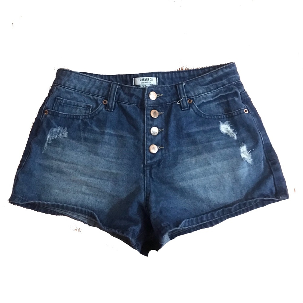 ✨2/$15✨✨High Waist Denim Shorts- Forever 21